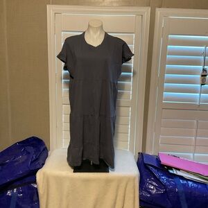 Time and Tru Charcoal Midi Dress